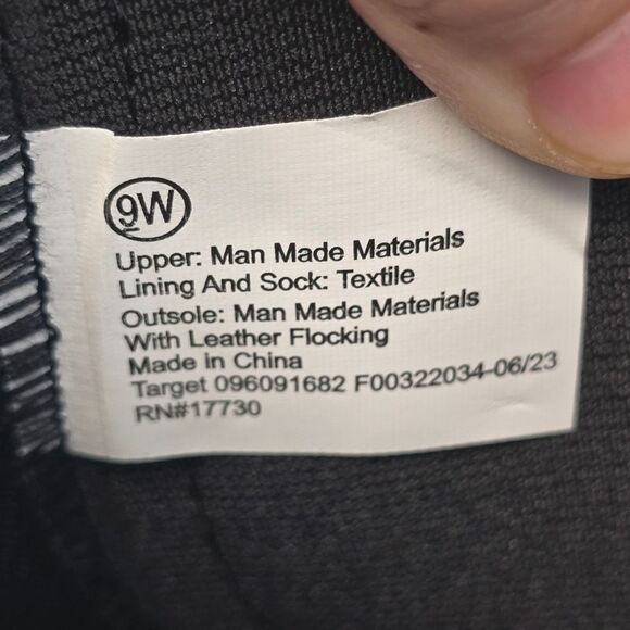 NWT A New Day Women's 9W Wide Chelsea Black Waterproof Ankle Rain Booties - Picture 10 of 12